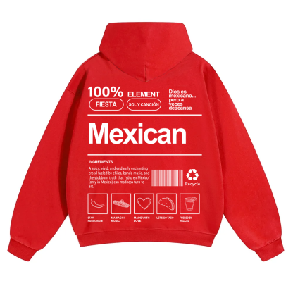 Mexican Unisex Fit Color Hoodie wearishow
