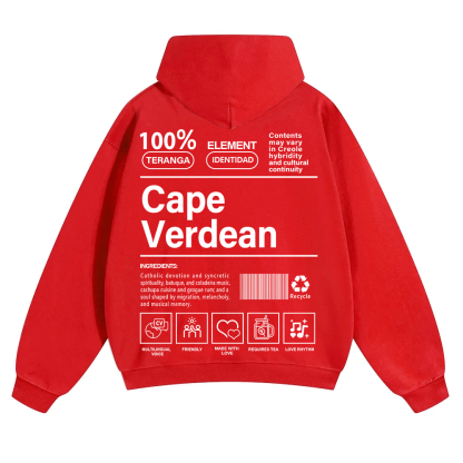 Cape Verdean Unisex Fit Color Hoodie wearishow