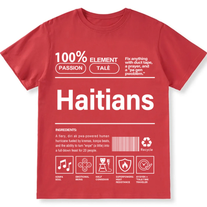 Haitians Unisex Fit  Cotton T-Shirt wearishow