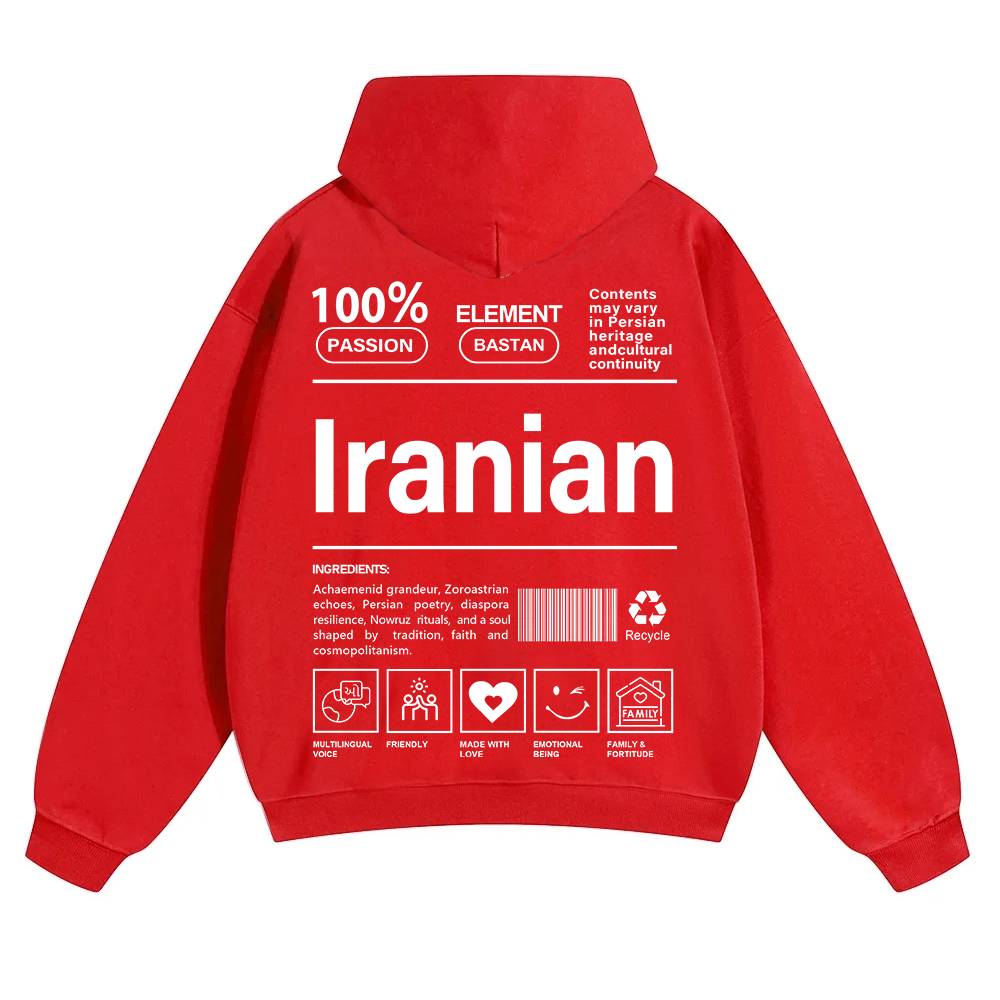 Iranian Unisex Fit Color Hoodie wearishow