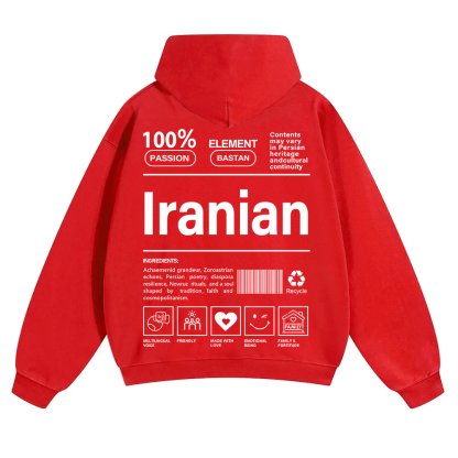 Iranian Unisex Fit Color Hoodie wearishow