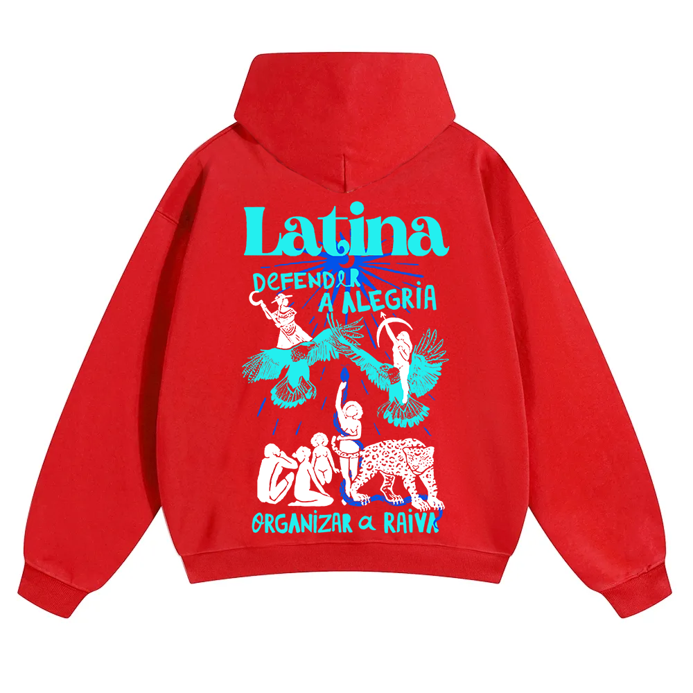 Latina Unisex Fit Color Hoodie wearishow