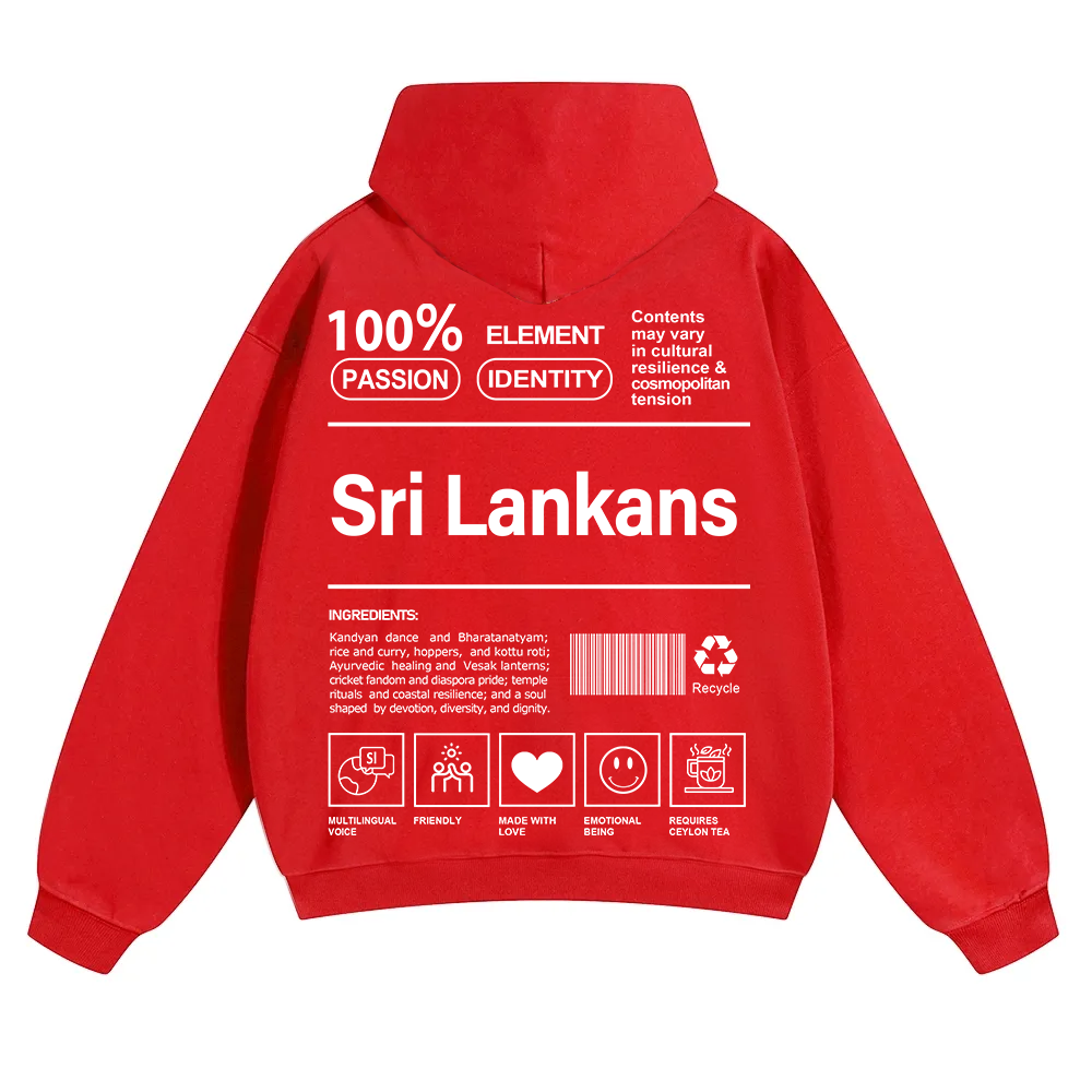 Sri Lankans Unisex Fit Color Hoodie wearishow