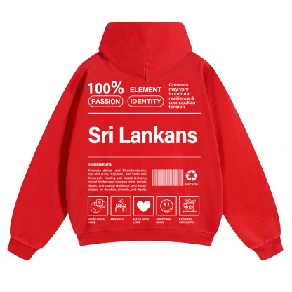 Sri Lankans Unisex Fit Color Hoodie wearishow