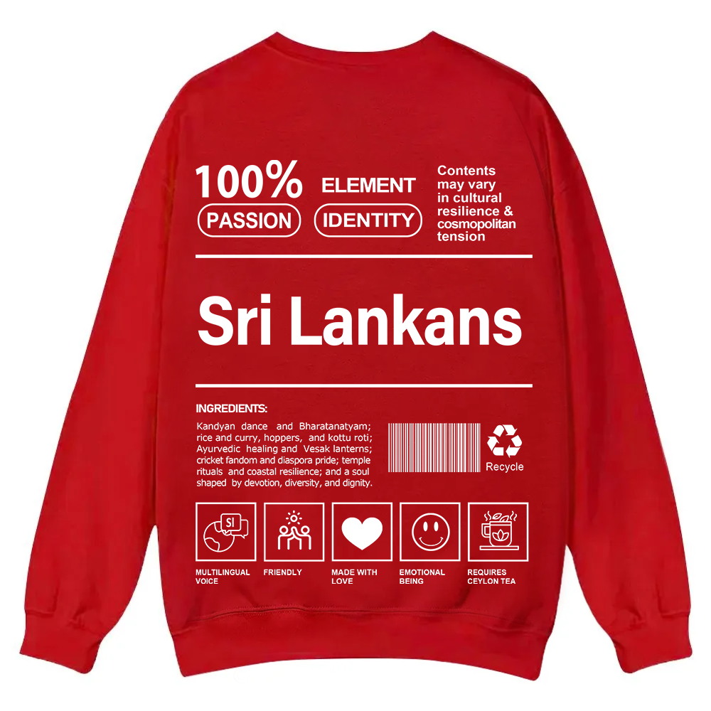 Sri Lankans Unisex Fit  Casual Crewneck Sweatshirt wearishow