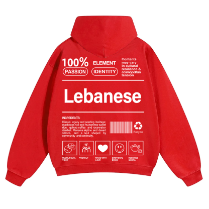 Lebanese Unisex Fit Color Hoodie wearishow