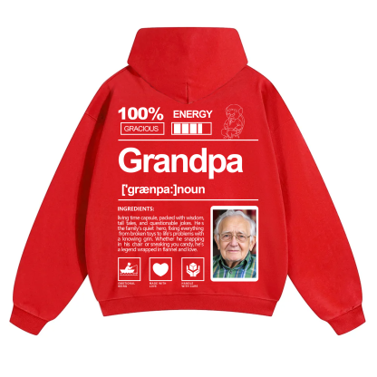 Addcustom Photo family Solid Color Hoodie