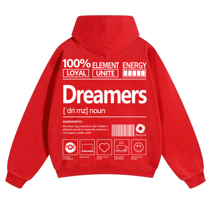 Dreamers Unisex Fit Solid Color Hoodie
