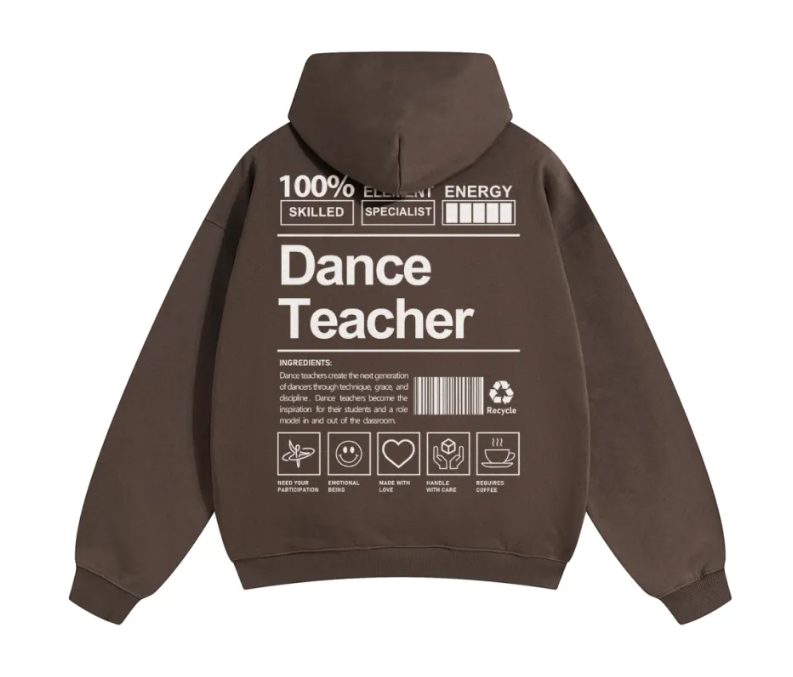 Dance Teacher Solid Color Hoodie