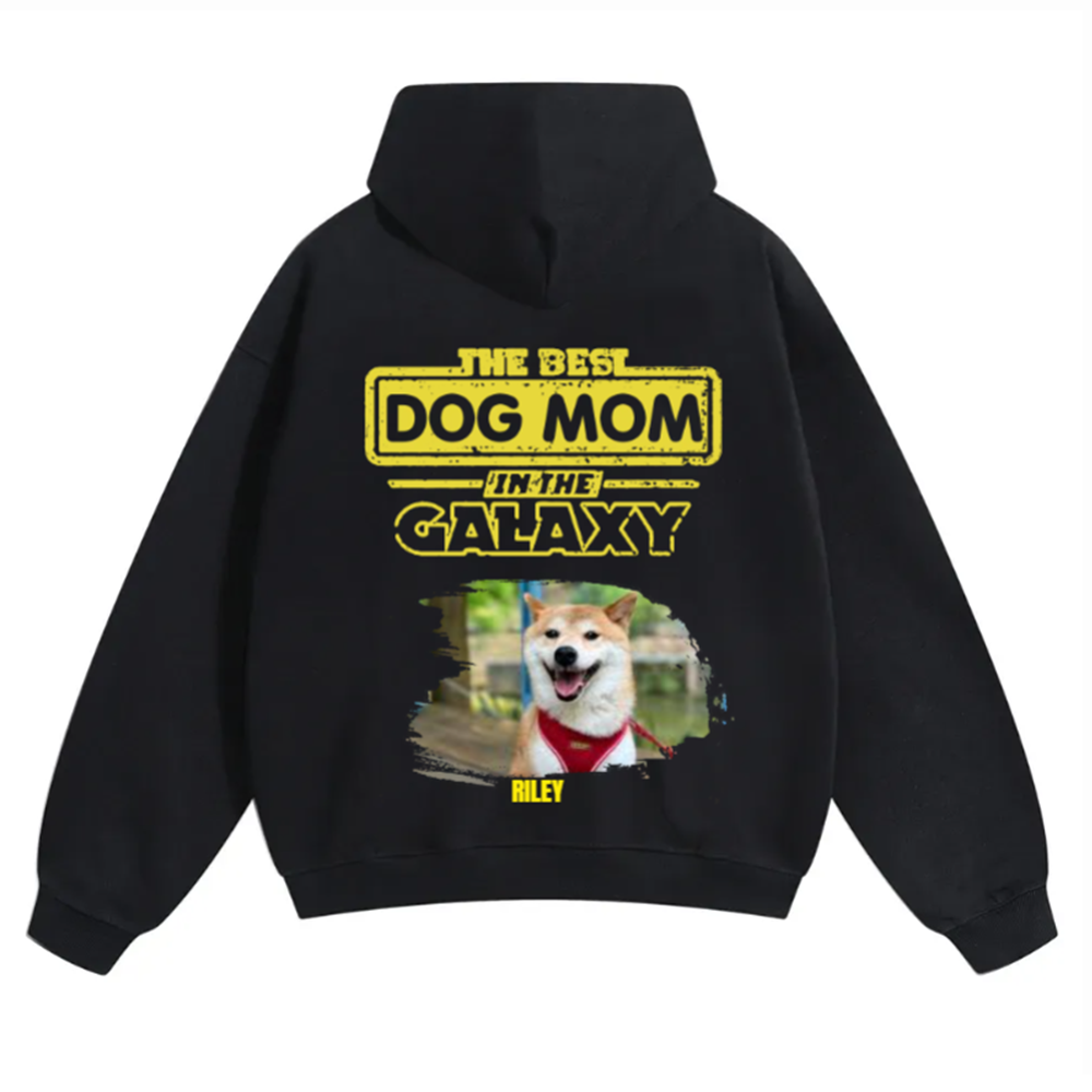 The Best Dog Dad In The Galaxy - Personalized Custom Unisex Hoodie