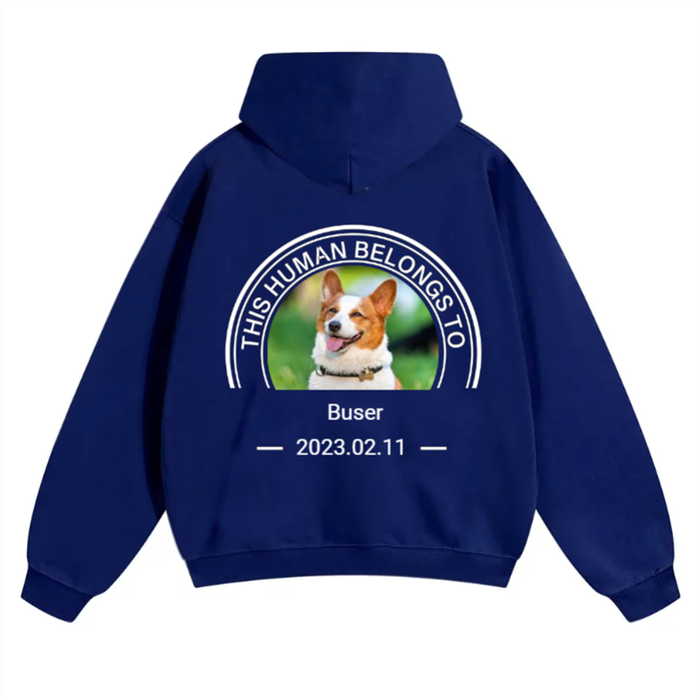 This Human Belongs To - Personalized Custom Unisex Hoodie