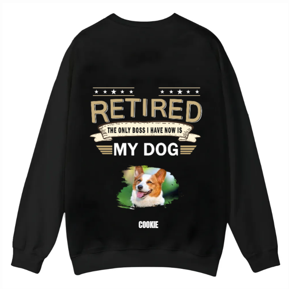 The Only Boss I Have - Personalized Custom Unisex Casual Crewneck Sweatshirt