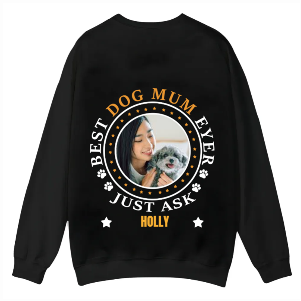 Best Dog Dad/Dog Mum Circle - Personalized Custom Unisex Casual Crewneck Sweatshirt
