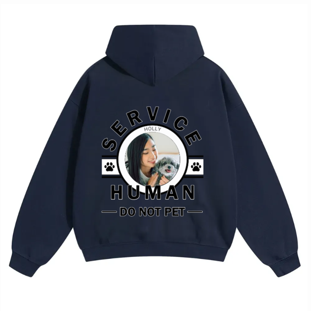 Service Human, Do Not Pet - Personalized Custom Unisex Hoodie