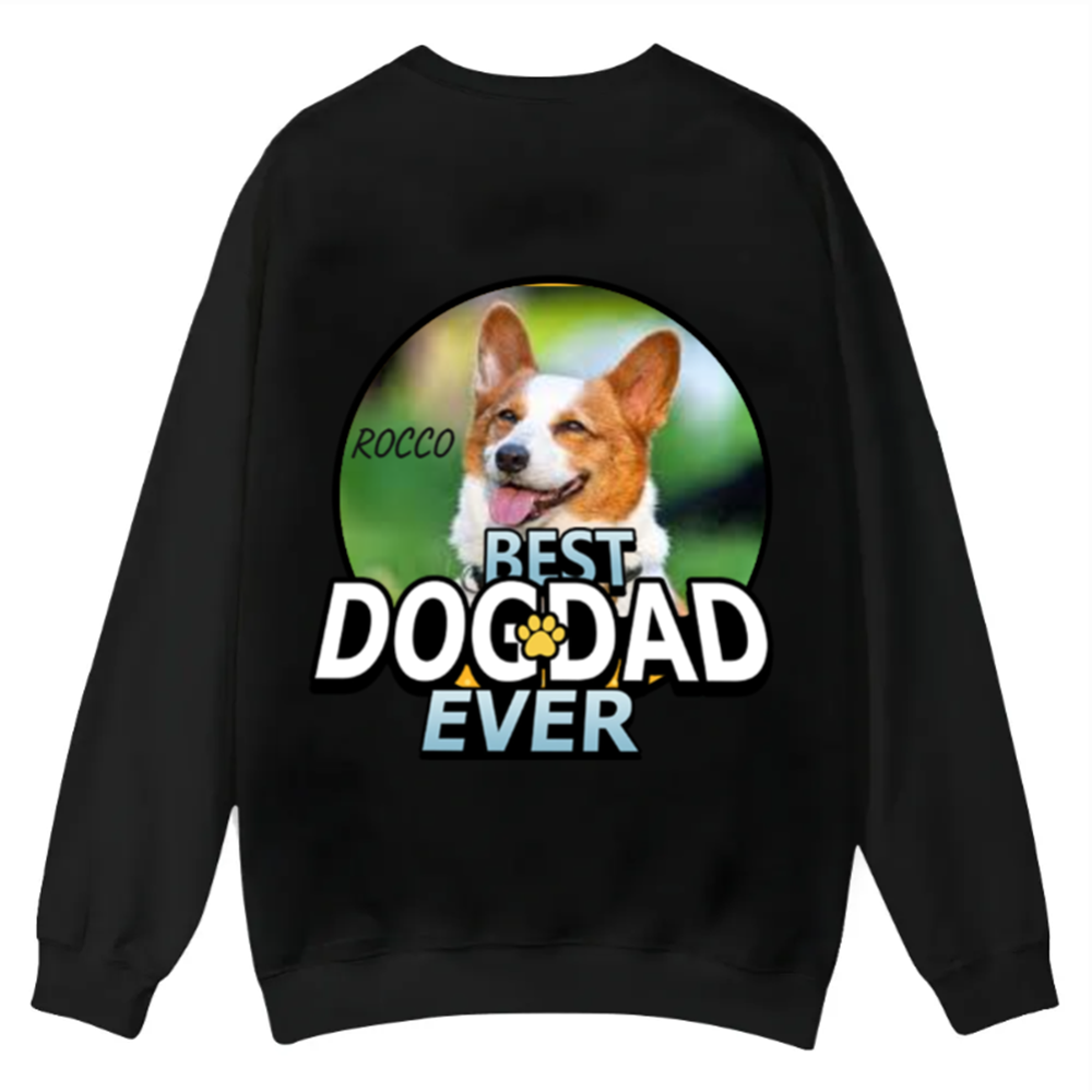 Best Dog Mom For Furry Kid - Personalized Custom Unisex Casual Crewneck Sweatshirt wearishow