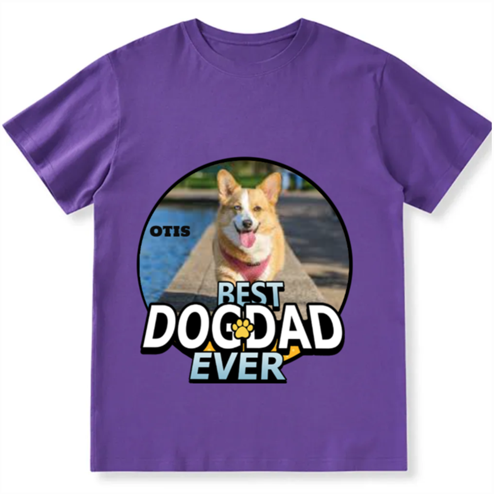 Best Dog Mom For Furry Kid- Personalized Custom Unisex Fit Cotton T-Shirt wearishow