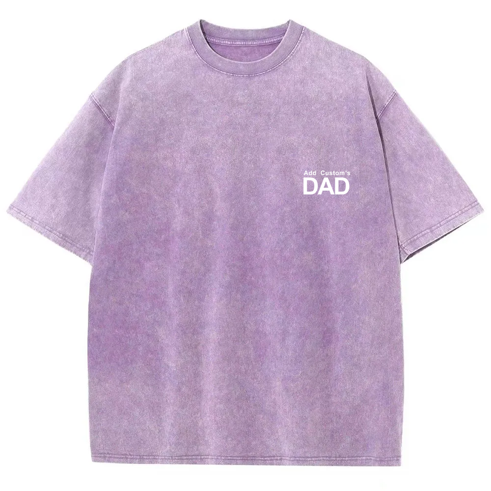 DAD Custom Unisex Fit Washed T-Shirt