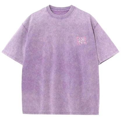 Cool Moms Club Snowflake Vintage Washed T-Shirt
