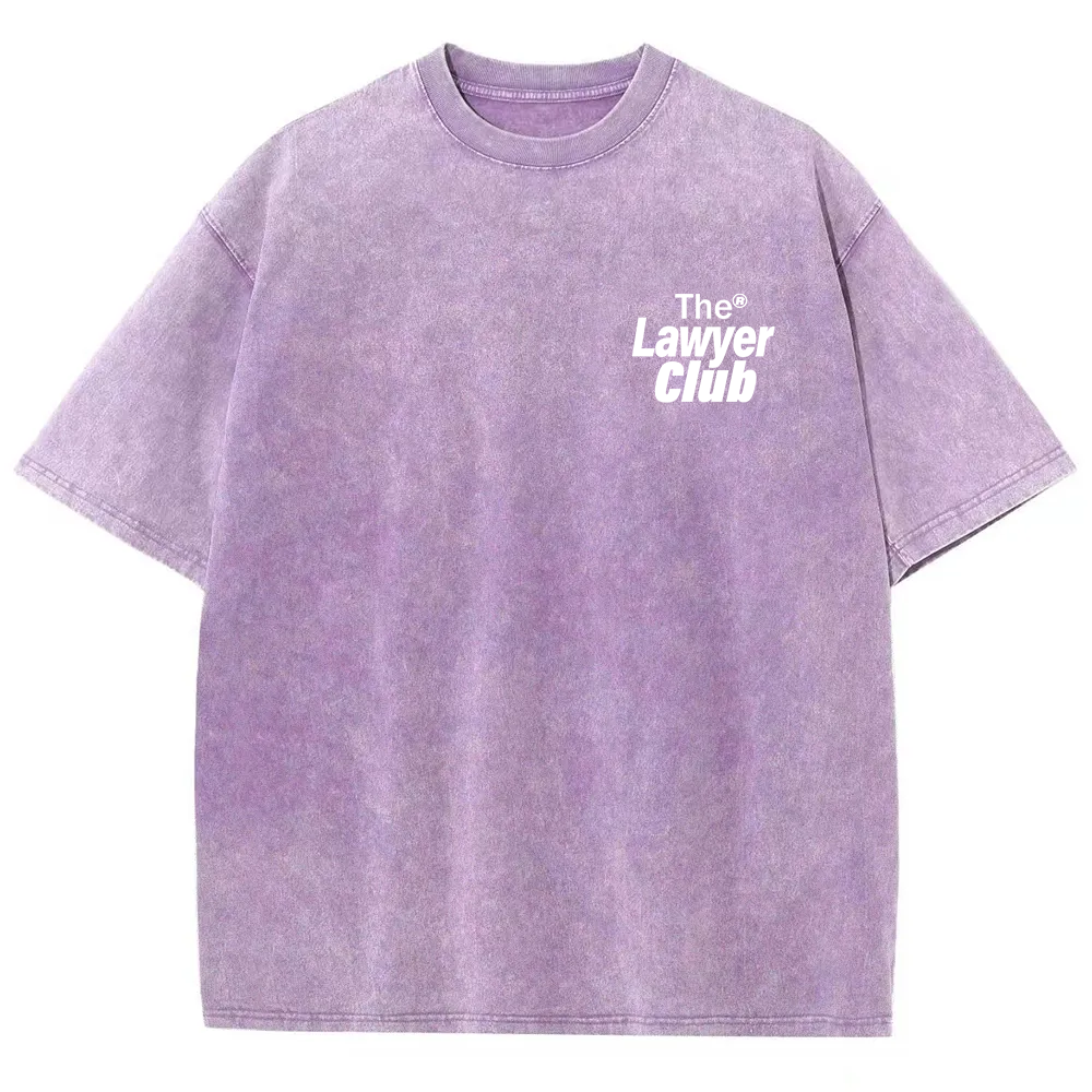 The Lawyer Club Unisex Fit Washed T-Shirt