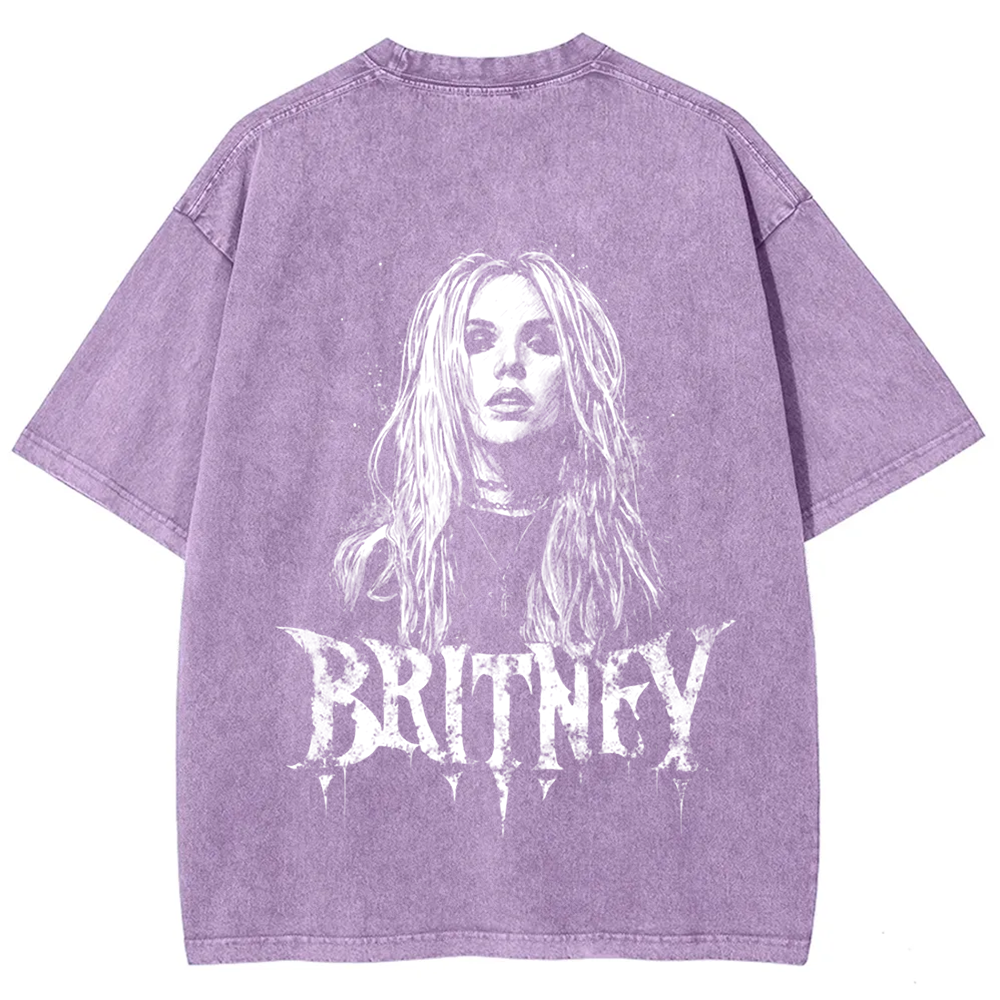 Unisex Vintage Washed   Britney Singer t-Shirt