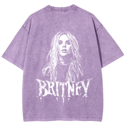 Unisex Vintage Washed   Britney Singer t-Shirt