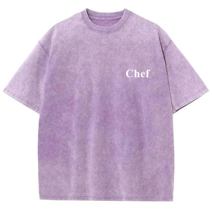 Chef Unisex Fit Washed T-Shirt