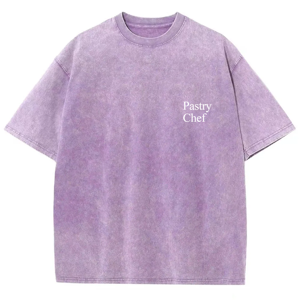 Pastry Chef Unisex Fit Washed T-Shirt