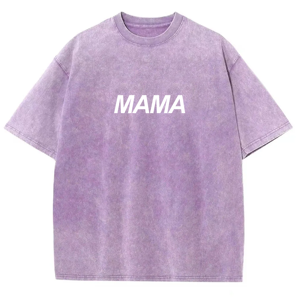 Mama Unisex Fit Washed T-Shirt