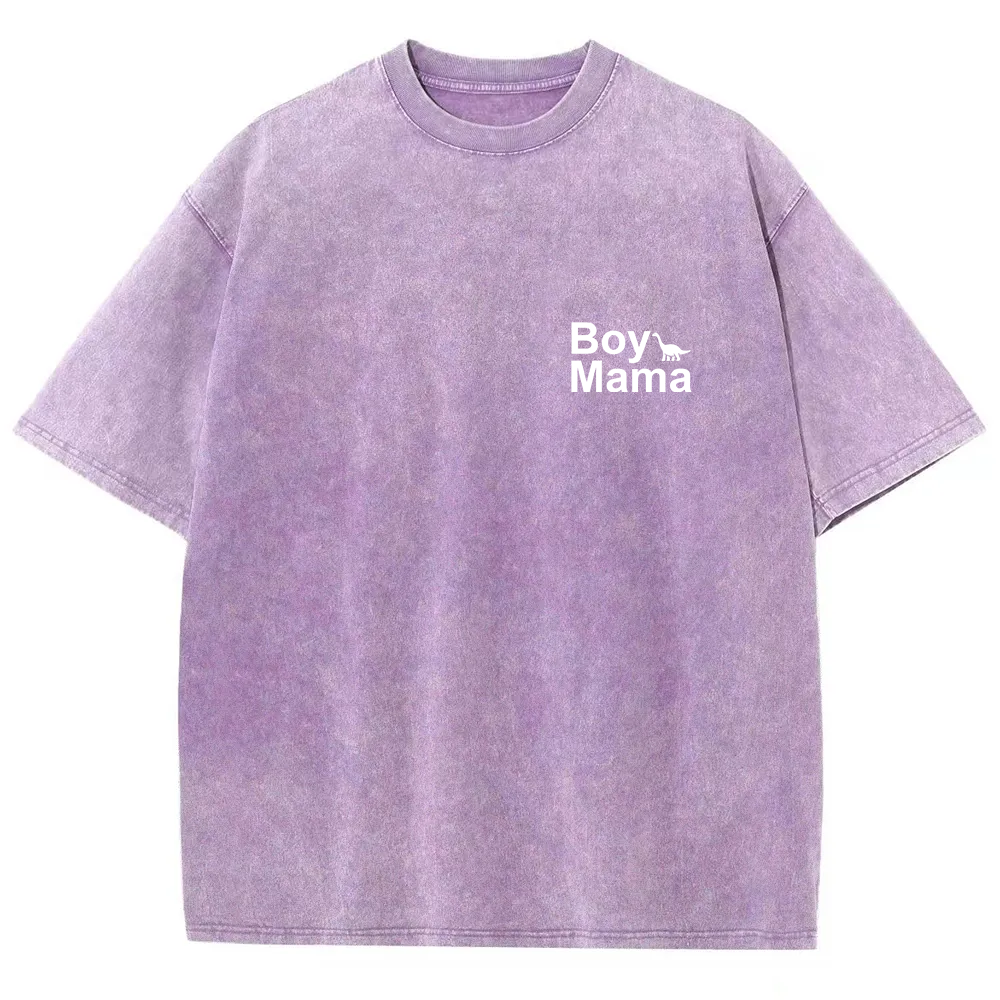 Boy Mama Unisex Fit Washed T-Shirt