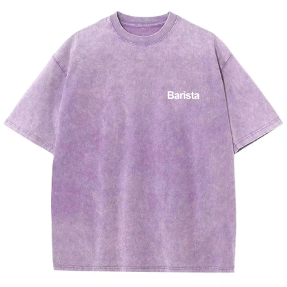 Barista Unisex Fit Washed T-Shirt