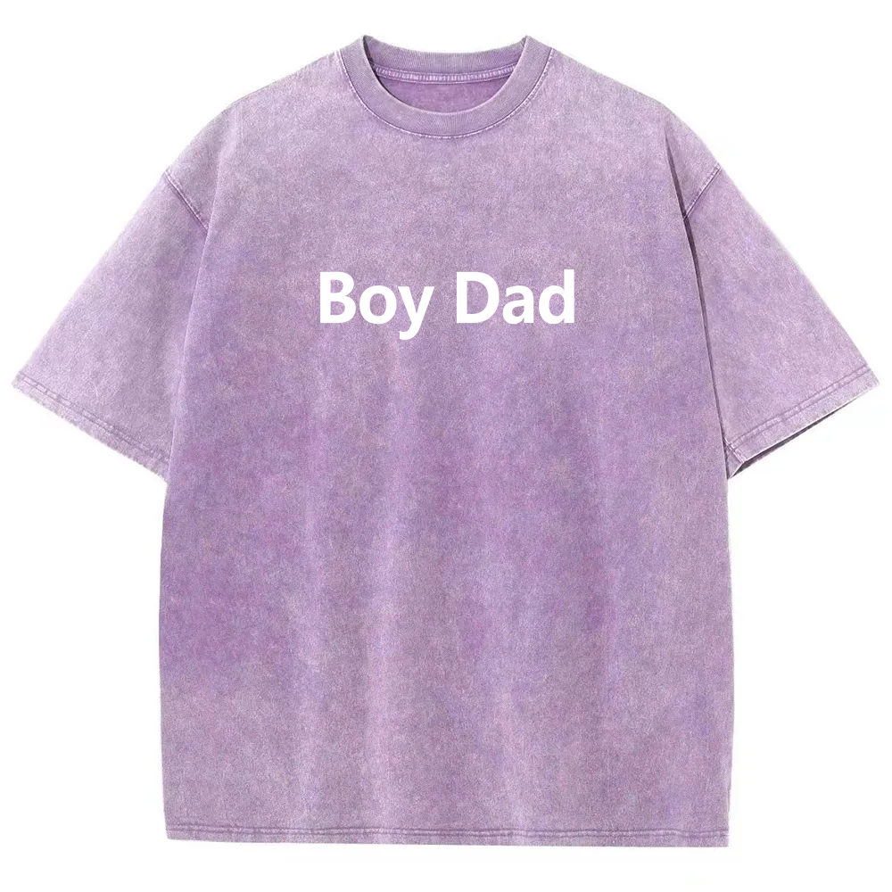 Boy Dad Unisex Fit Washed T-Shirt