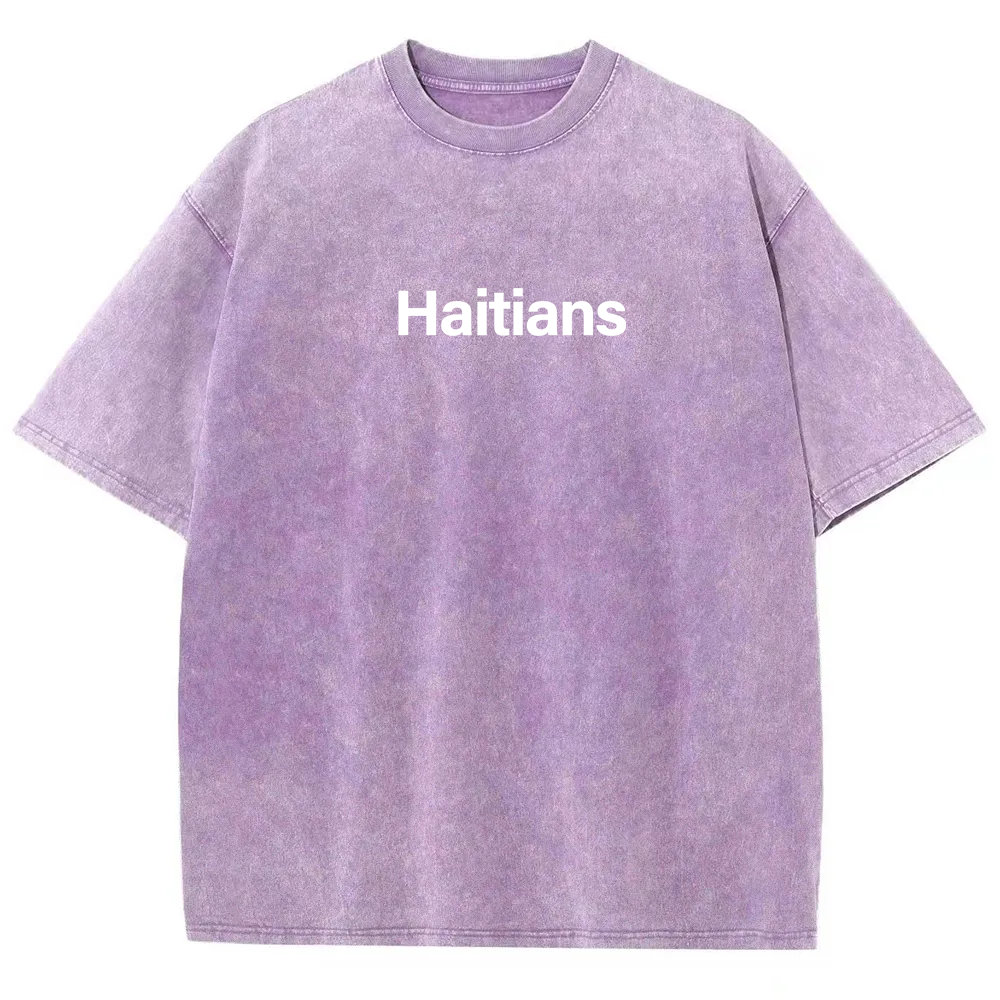 Haitians Unisex Fit  Washed T-Shirt
