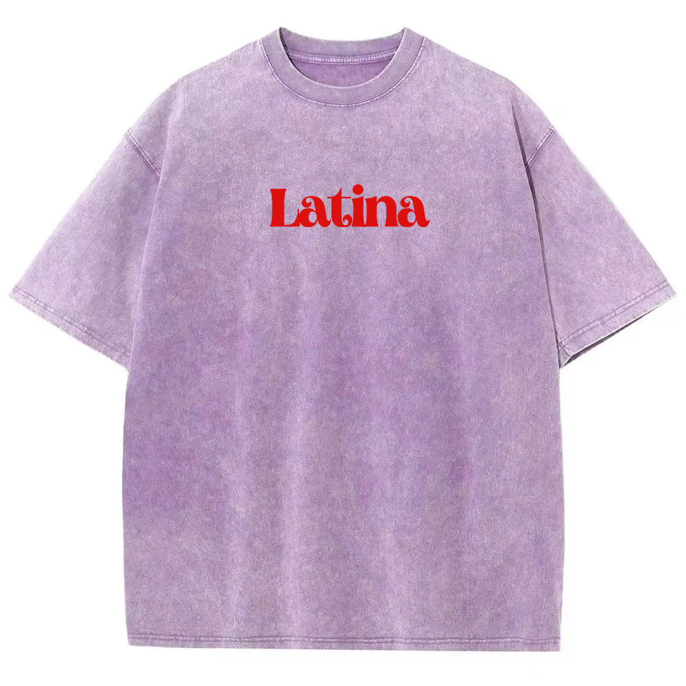Latina Unisex Fit  Washed T-Shirt