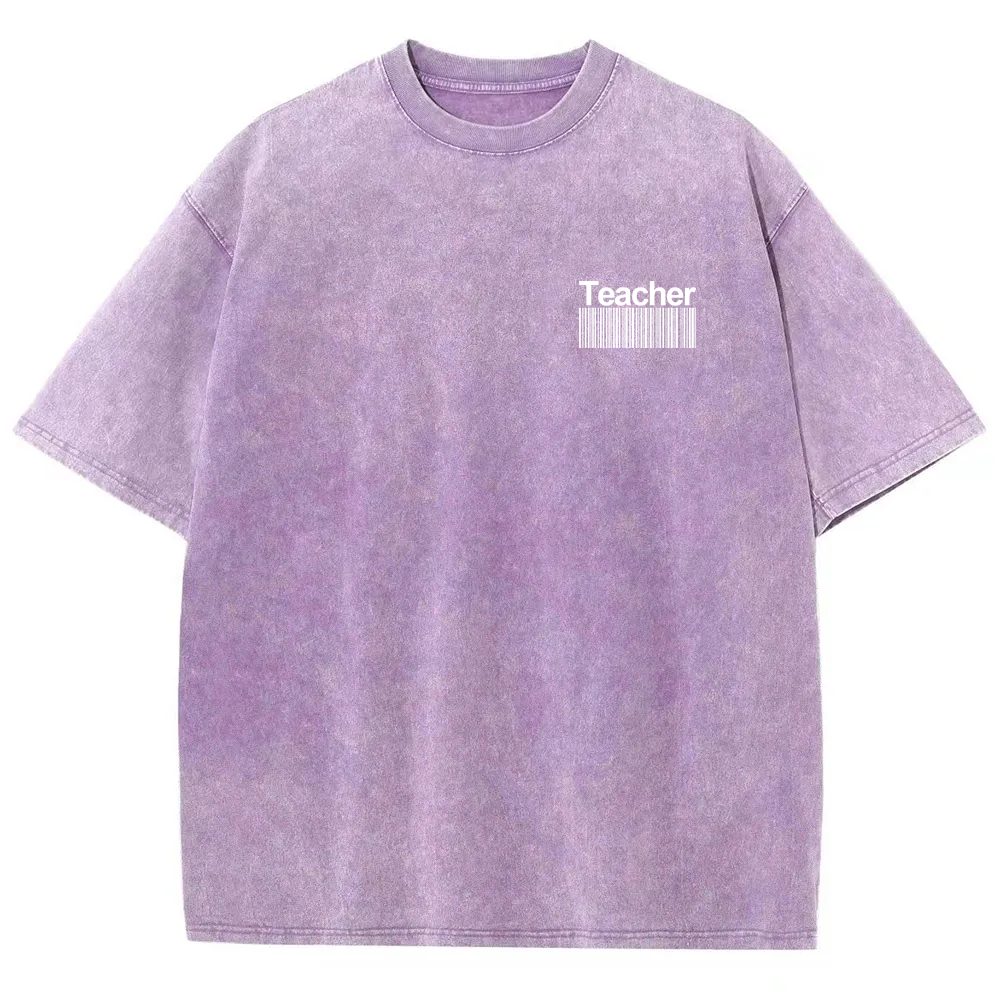 Teacher Unisex Fit Washed T-Shirt
