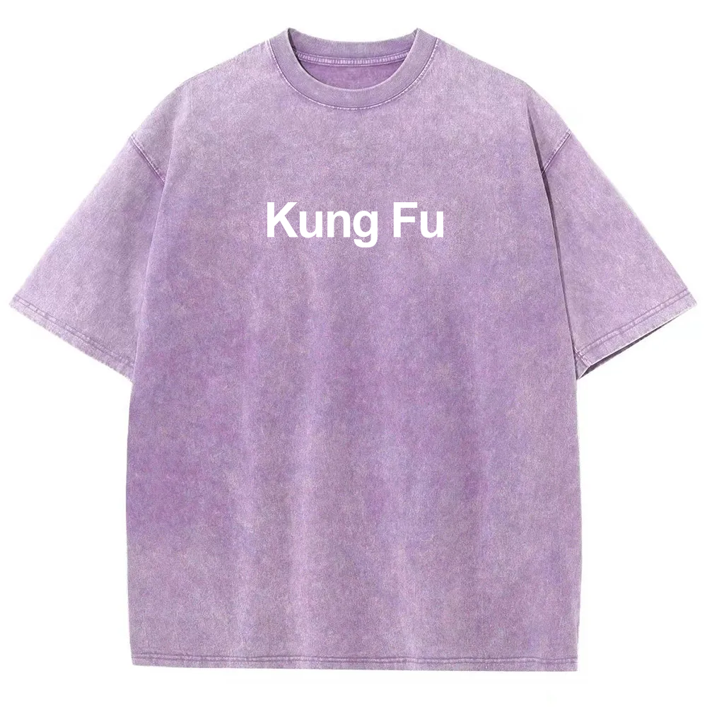 ThinKung Fu Unisex Fit Washed T-Shirt