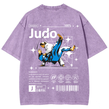 Judo Unisex Fit Washed T-Shirt