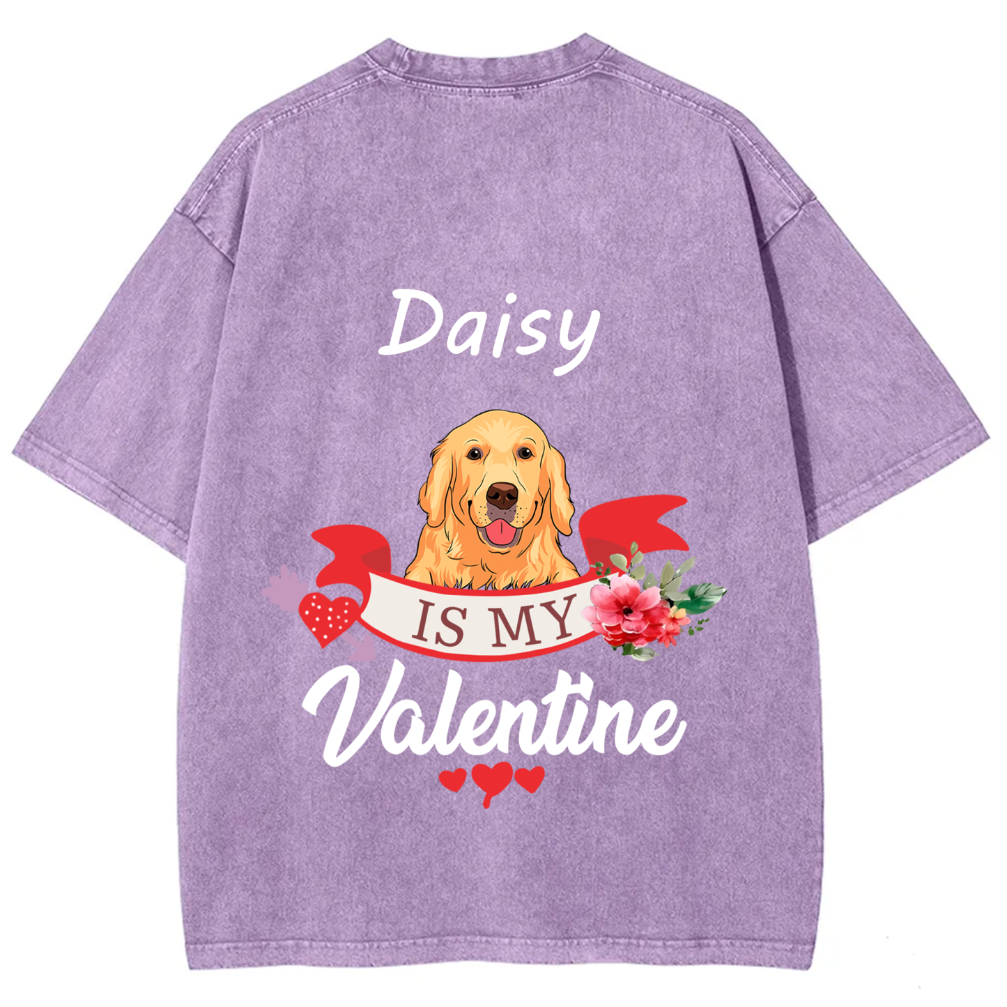 My Dog Is My Valentine Lover - Personalized Custom Unisex T-shirt