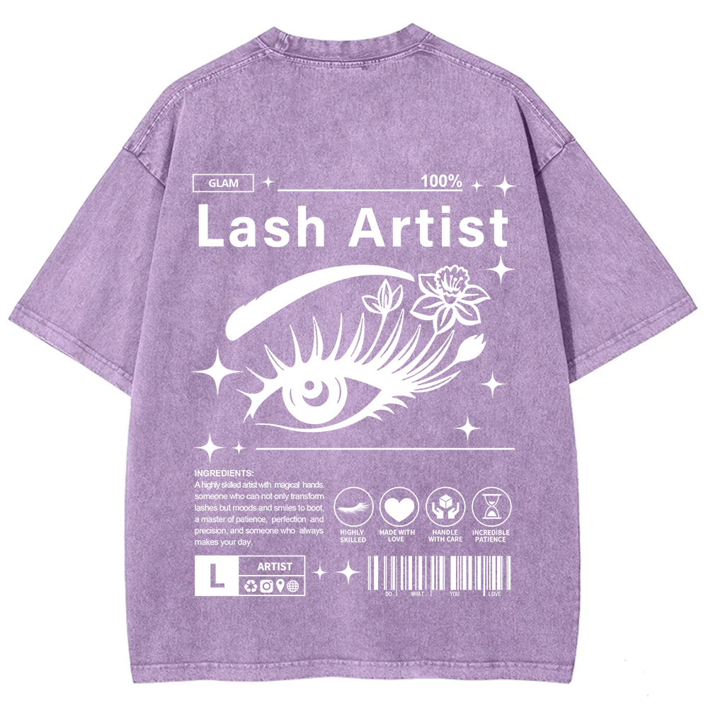 Lash Artist Unisex Fit Washed T-Shirt