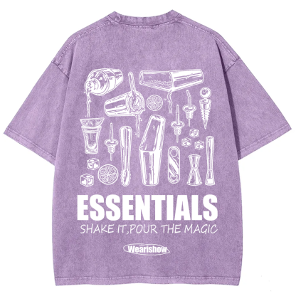 Bartender Essentials Unisex Fit Washed T-Shirt
