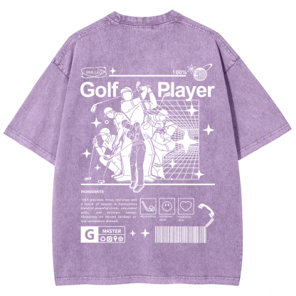 Golf Player Unisex Fit Washed T-Shirt