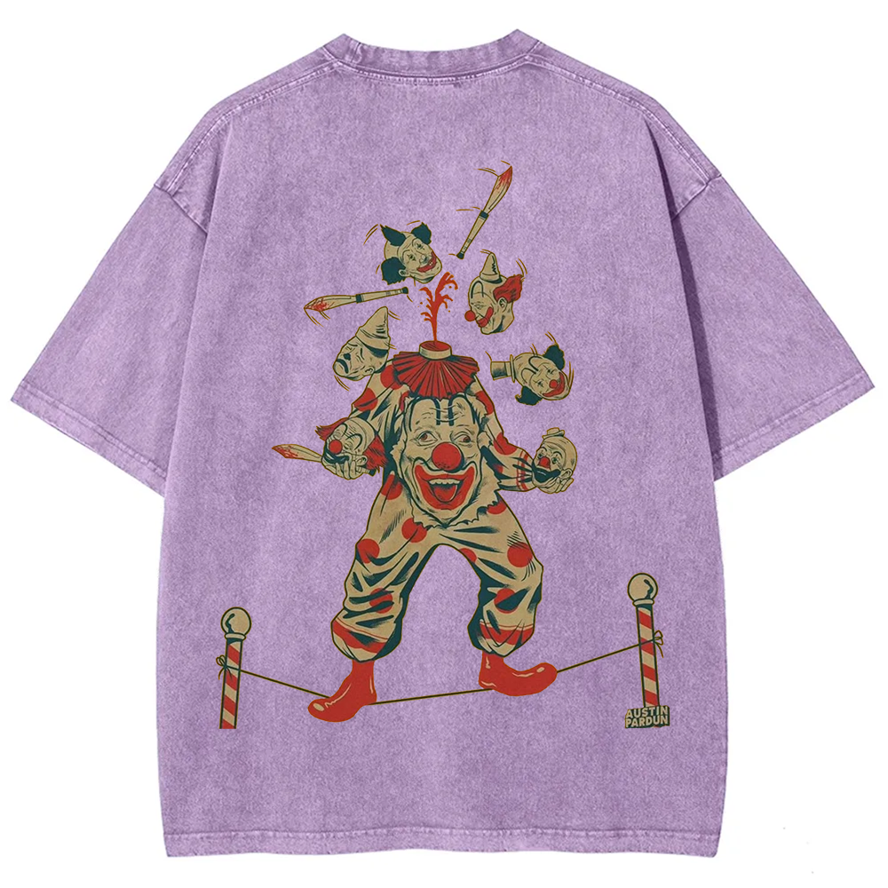 Halloween Clown Art Illustration Print Unisex Classic T-Shirt
