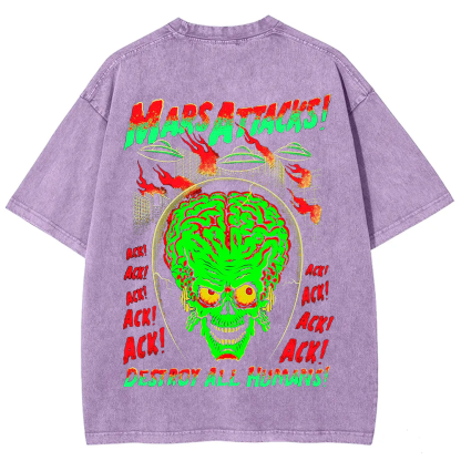 Unisex Vintage Washed Mars Attacks T-Shirt