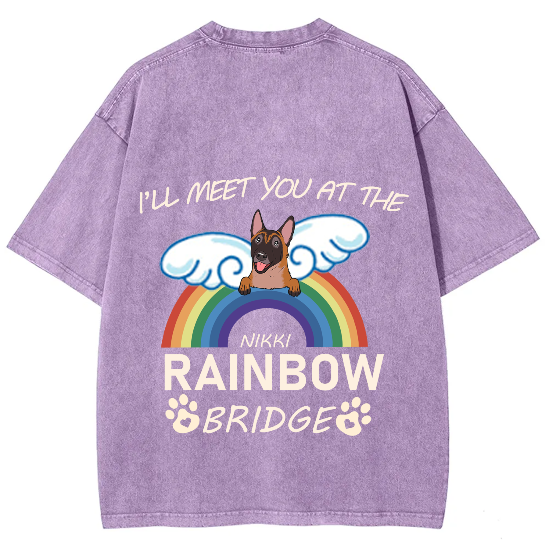 I'll Meet You At The Rainbow Bridge - Personalized Custom Unisex T-shirt