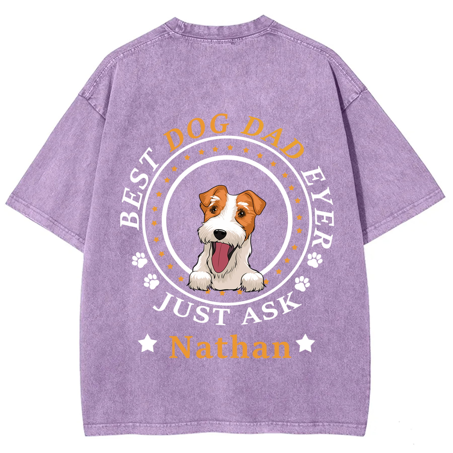 Best Dog Dad/Dog Mum Circle - Personalized Custom Unisex T-shirt