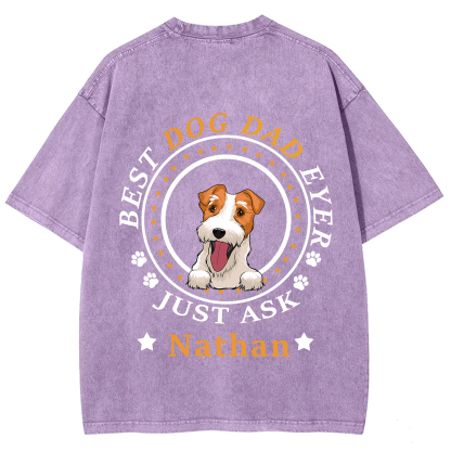 Best Dog Dad/Dog Mum Circle - Personalized Custom Unisex T-shirt