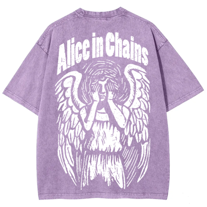 Unisex Vintage Washed Alice In Chains T-Shirt
