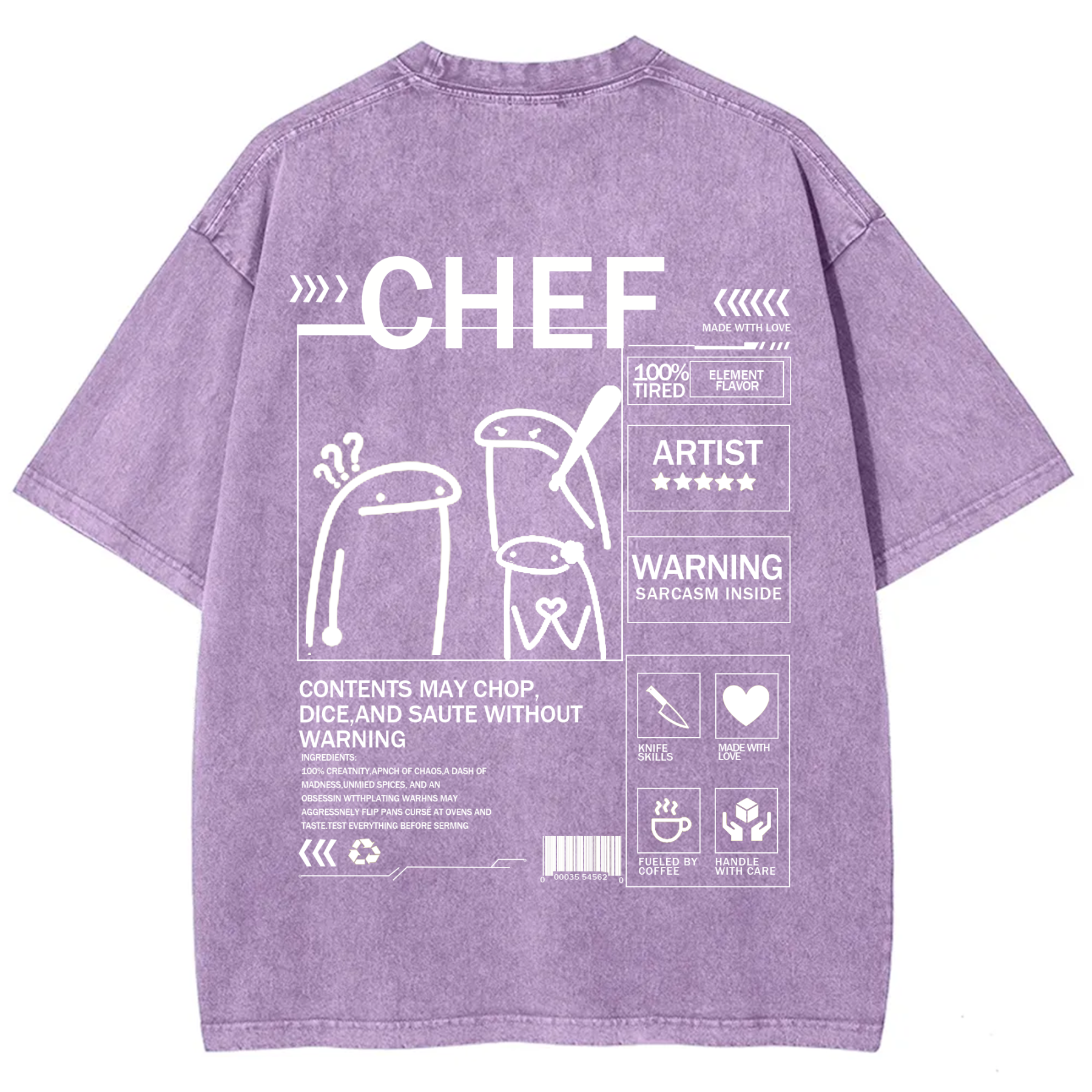 Chef Solid Color Unisex T-shirt