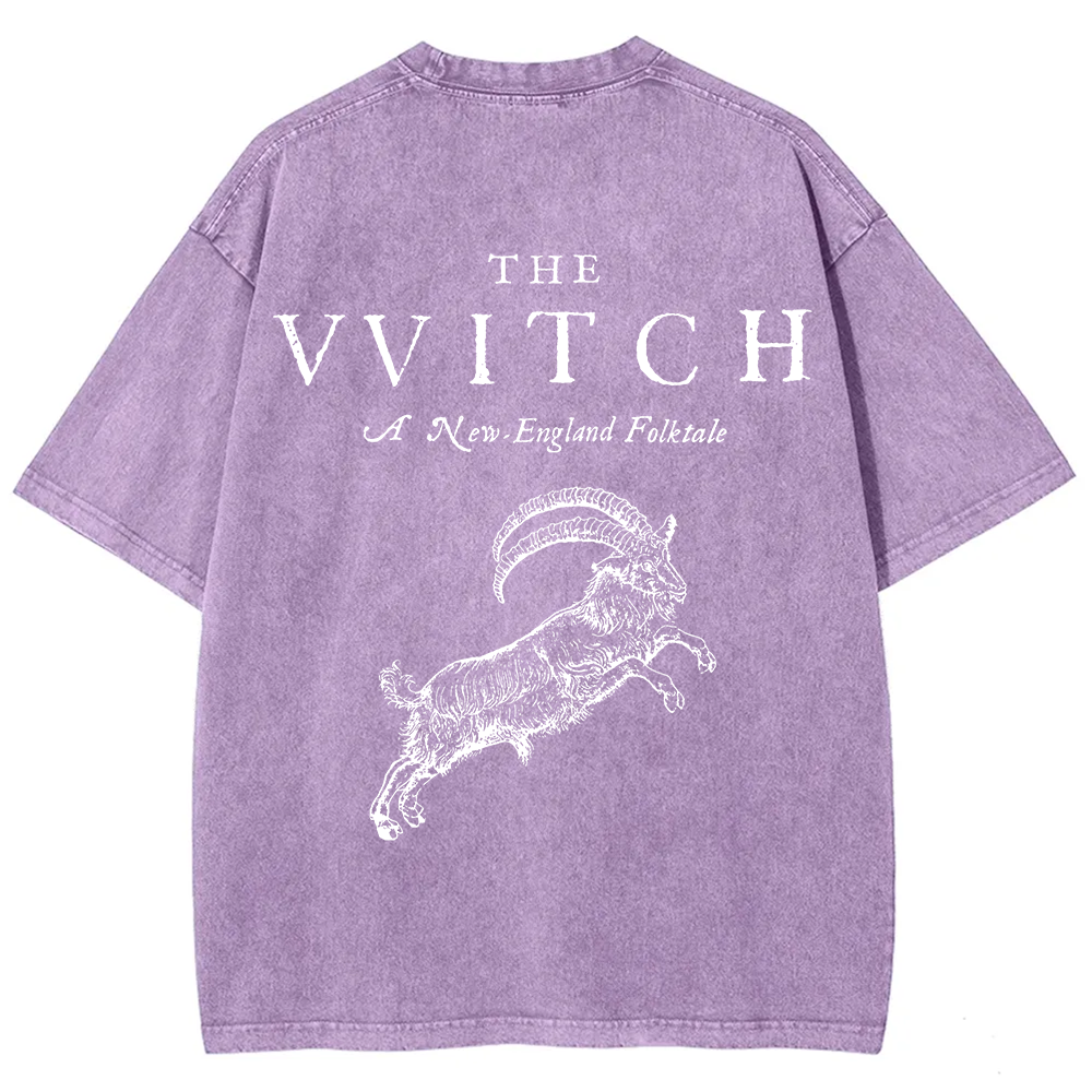 Unisex Vintage Washed The Witch  T-shirt