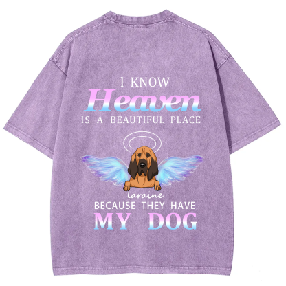 Heaven Is A Beautiful Place - Personalized Custom Unisex T-shirt