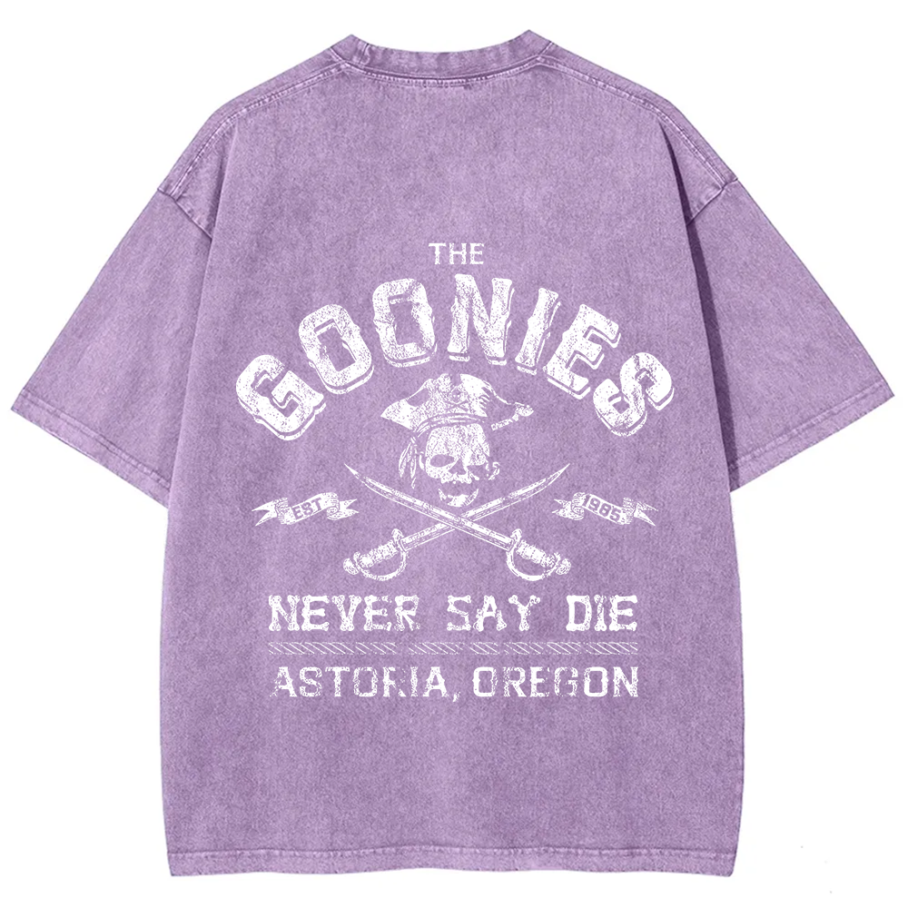 Unisex Vintage Washed The Goonies Never Say Die T-Shirt